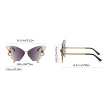 Load image into Gallery viewer, DIAMOND BUTTERFLY SUNGLASSES