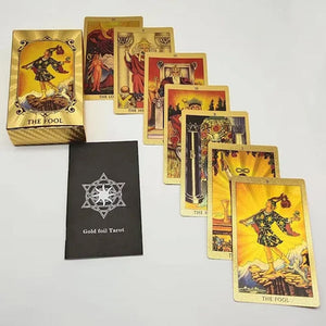 🎴Explore the Mystical World of Tarot Gold Foil Tarot