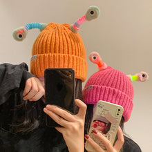 Load image into Gallery viewer, 🐸Winter Parent-Child Cute Glowing Little Monster Knit Hat