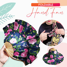 Load image into Gallery viewer, Bamboo Foldable Hand Fan Sun Hat