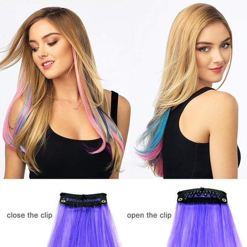 Colored Clip In Hair Extensions