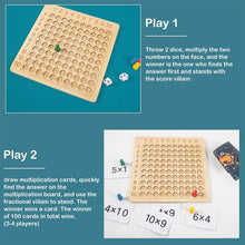 Load image into Gallery viewer, Wooden Montessori Multiplication Board Game