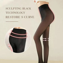 Load image into Gallery viewer, ✨Flawless Legs Fake Translucent Warm Plush Lined Elastic Tights