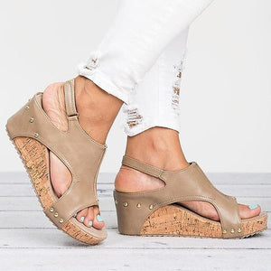 Fashionable Wedge Heels Sandals