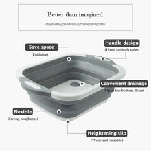 Load image into Gallery viewer, Portable Multi-function Collapsible Dish Tub