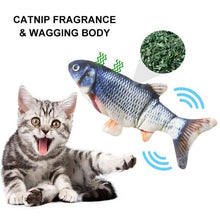 Load image into Gallery viewer, Plush Simulation USB Charging Cat Fish Toy