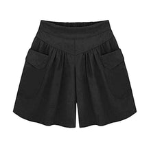 Load image into Gallery viewer, Loose Soft Cotton Wide Leg Pocket Shorts