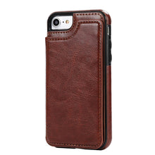 Load image into Gallery viewer, Leather Wallets Phone Case for iPhones, with card slots