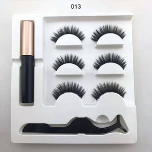 Eyelashes for magnetic eyeliner