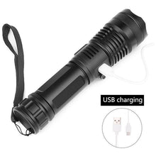 Load image into Gallery viewer, 2023 New Year Limited Time Sale 🎉LED Rechargeable Tactical Laser Flashlight 90000 High Lumens-Buy 2 Free VIP Shipping