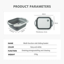 Load image into Gallery viewer, Portable Multi-function Collapsible Dish Tub