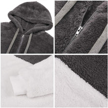 Load image into Gallery viewer, Fluffy hoodie with zipper