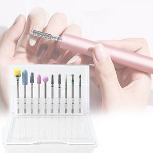 Nail polish remover bit manicure set