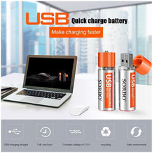 Load image into Gallery viewer, Rechargeable Batteries Usb Port Lithium