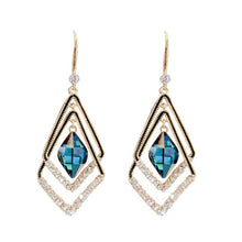 Load image into Gallery viewer, Square Rhombus Hoop Earrings for Women