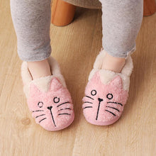 Load image into Gallery viewer, Cute Fluffy Cat Plush Slippers for Kids