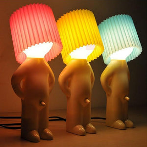 👦💡A Little Shy Man Creative Lamp