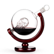 Load image into Gallery viewer, Globe Glass Wine Whiskey Decanter