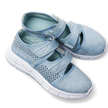 Load image into Gallery viewer, Breathable Mesh Hook Loop Flat Sneakers