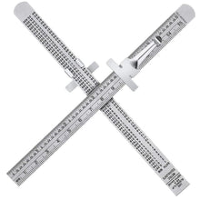 Load image into Gallery viewer, Stainless Steel Ruler with Detachable Clip