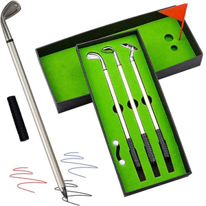 ⛳Funny gift Mini Desktop Golf Set with 3 pens🖊️