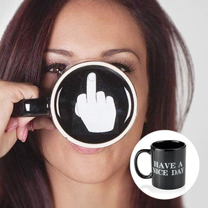 🖤Funny Middle Finger Mug