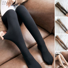 Load image into Gallery viewer, ✨Flawless Legs Fake Translucent Warm Plush Lined Elastic Tights