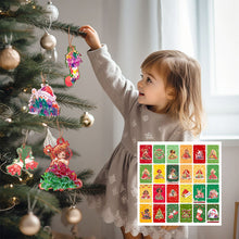 Load image into Gallery viewer, 24 Themed Christmas Tree DIY Ornaments