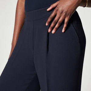 Crepe Pleated Pants