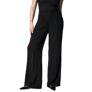 Crepe Pleated Pants