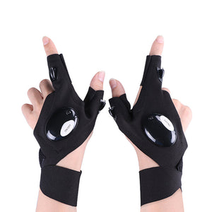 LED Gloves with Waterproof Lights