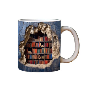 3D Bookshelf Mug