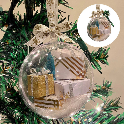 🎄Christmas tree decoration transparent ball🎀