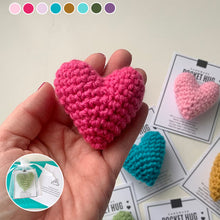 Load image into Gallery viewer, 💜💙💗Pocket Hug Crocheted Heart Small Gift