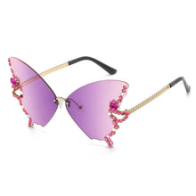 Load image into Gallery viewer, DIAMOND BUTTERFLY SUNGLASSES